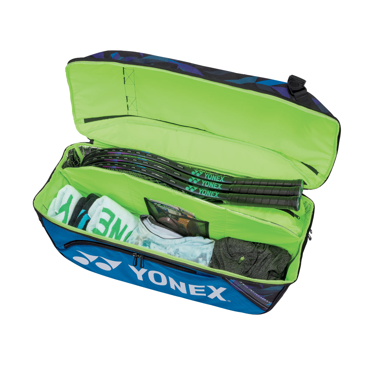 Geanta tenis YONEX 92214 PRO WIDE OPEN RACQUET BAG , culoare albastru (fine blue)