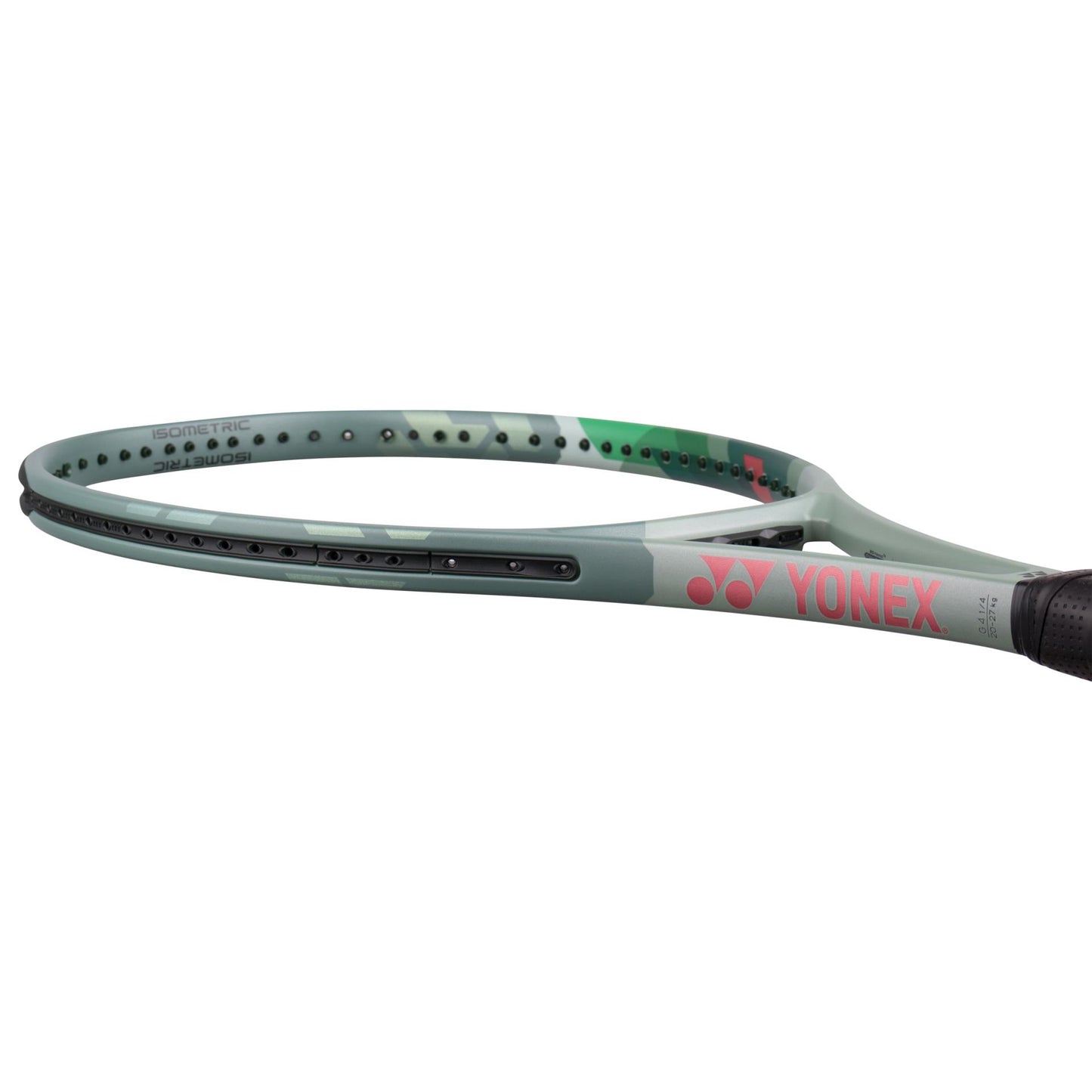 Yonex - PERCEPT 97H (model 2023), 330g, culoare verde masliniu (olive green), Racheta Tenis de Camp Competitionala