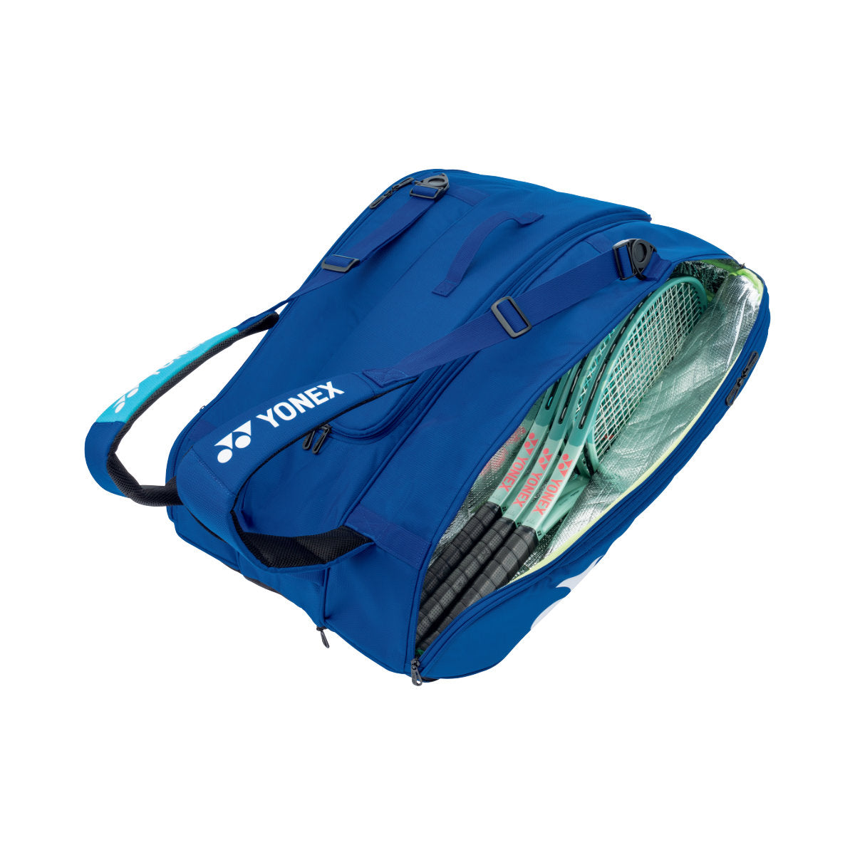 Geanta tenis YONEX 924212EX PRO RACQUET BAG (12 rachete), culoare albastru (cobalt blue)