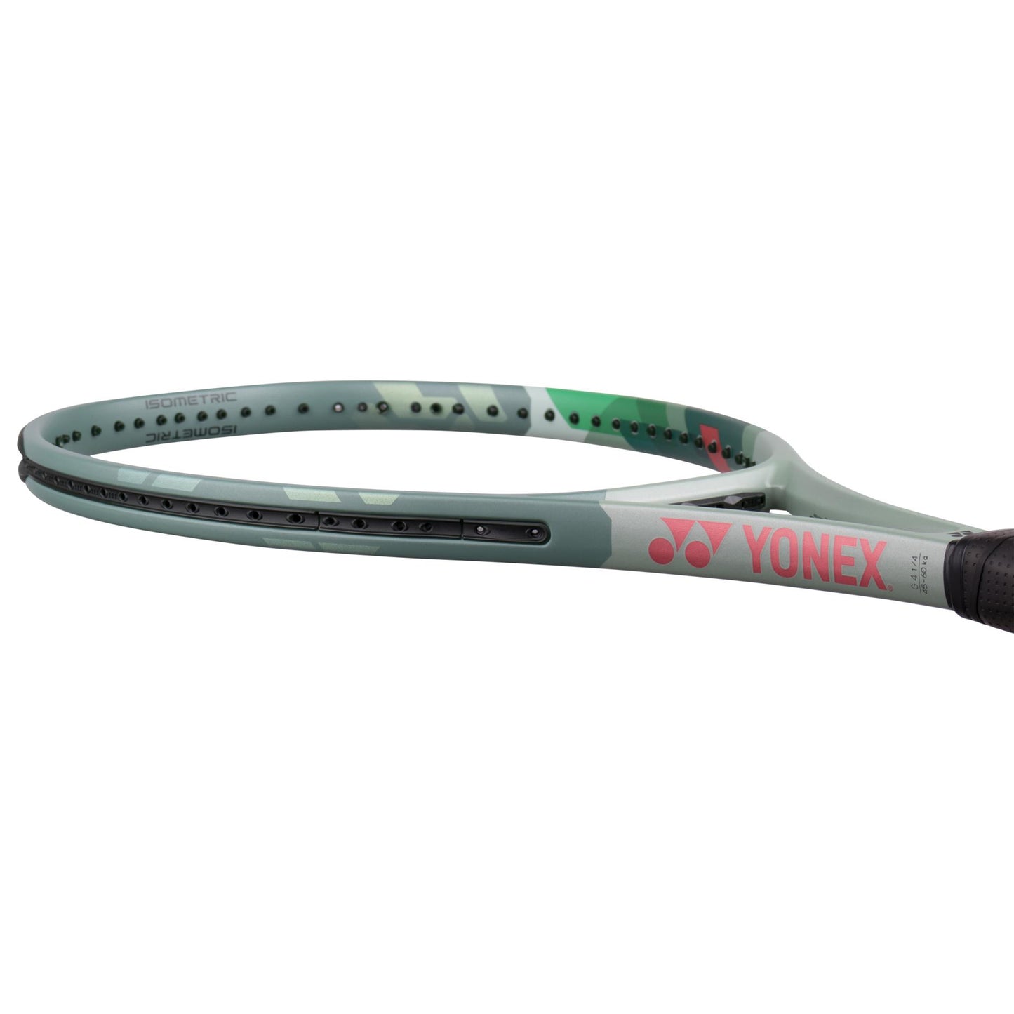 Yonex - PERCEPT 100 (model 2023), 300g, culoare verde masliniu (olive green), Racheta Tenis de Camp Competitionala