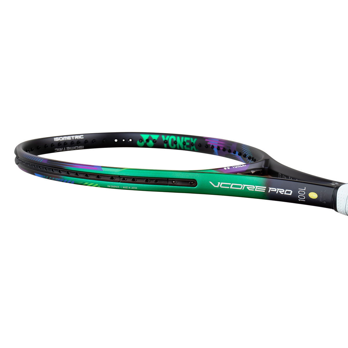 Yonex - NEW VCORE PRO 100 L (green purple) 280g, model 2021, Racheta Tenis de Camp Competitionala