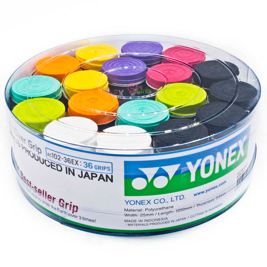 Overgrip Yonex Super Grap AC102-36, culoare multicolore (set 36 bucati)