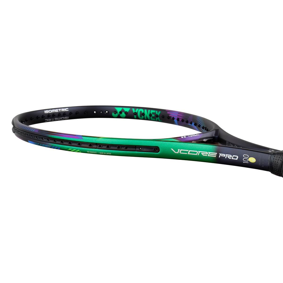 Yonex - NEW VCORE PRO 100 (green purple) 300g, model 2021, Racheta Tenis de Camp Competitionala