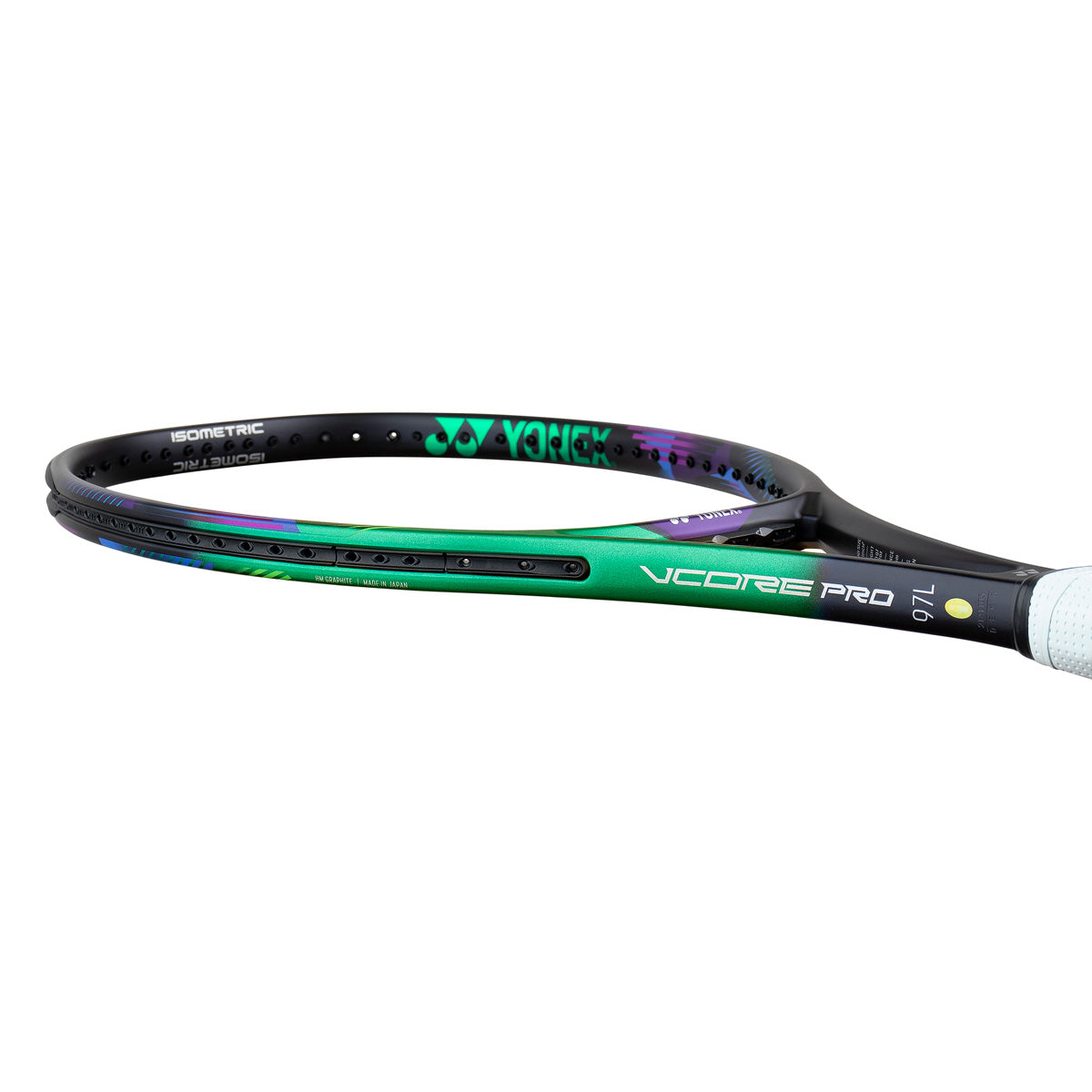 Yonex - NEW VCORE PRO 97 L (green purple) 290g, model 2021, Racheta Tenis de Camp Competitionala