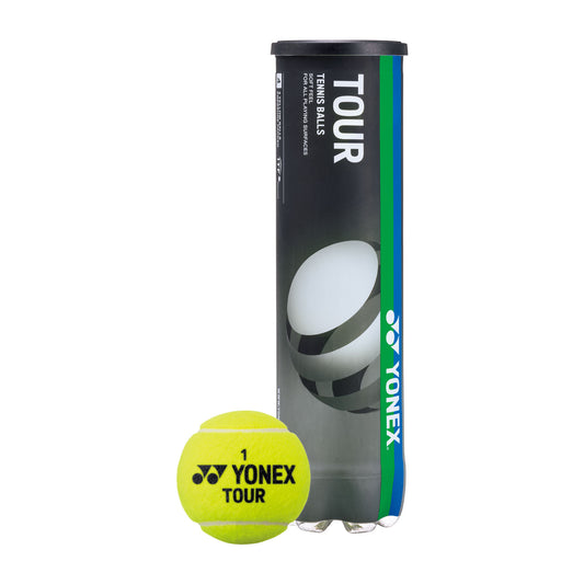 Mingi tenis YONEX TOUR, set 4 bucati, galbene